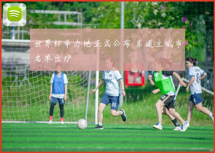 世界杯举办地正式公布 东道主城市名单出炉