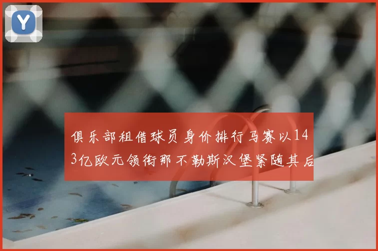 俱乐部租借球员身价排行马赛以143亿欧元领衔那不勒斯汉堡紧随其后