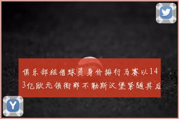 俱乐部租借球员身价排行马赛以143亿欧元领衔那不勒斯汉堡紧随其后